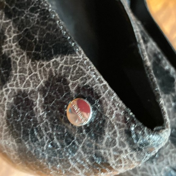 Calvin Klein Snakeskin Embossed Pump - Picture 5 of 8